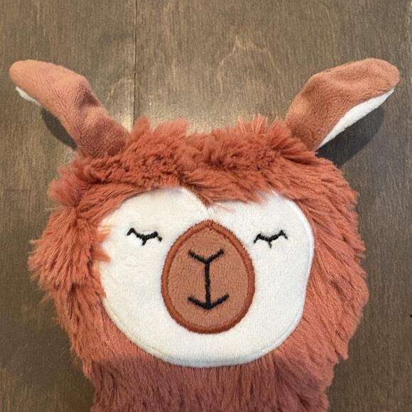 Slumberkins Alpaca Llama Snuggler Lovey Plush Security Blanket Rust Brown Soft - Picture 2 of 9